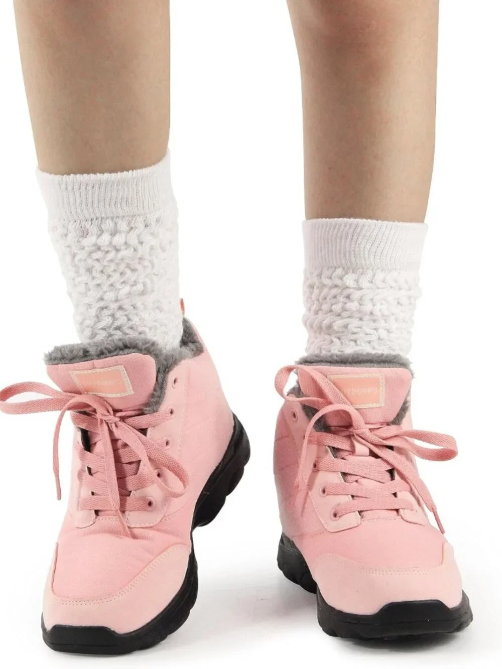 Soft Thigh High Slouch Socks for Women - Cozy Scrunch Boot Socks, Size 5-11